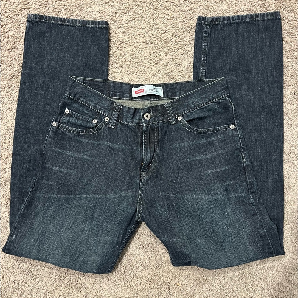 Levi's Men's Dark Gray Relaxed Jeans
